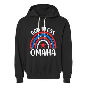 Omaha Nebraska Gift I Love Omaha Nebraska Usa Meaningful Gift Garment-Dyed Fleece Hoodie