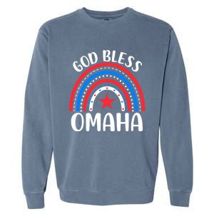 Omaha Nebraska Gift I Love Omaha Nebraska Usa Meaningful Gift Garment-Dyed Sweatshirt