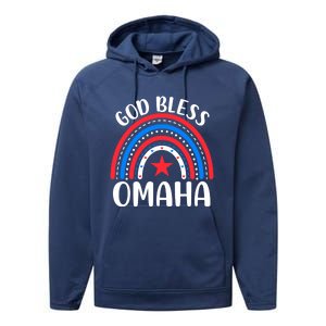 Omaha Nebraska Gift I Love Omaha Nebraska Usa Meaningful Gift Performance Fleece Hoodie