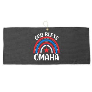 Omaha Nebraska Gift I Love Omaha Nebraska Usa Funny Gift Large Microfiber Waffle Golf Towel