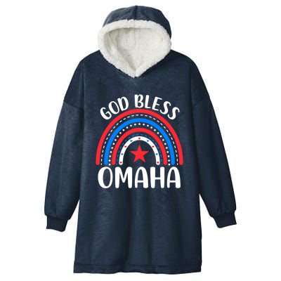 Omaha Nebraska Gift I Love Omaha Nebraska Usa Funny Gift Hooded Wearable Blanket