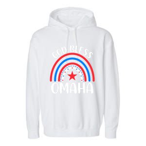 Omaha Nebraska Gift I Love Omaha Nebraska Usa Funny Gift Garment-Dyed Fleece Hoodie