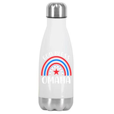 Omaha Nebraska Gift I Love Omaha Nebraska Usa Funny Gift Stainless Steel Insulated Water Bottle