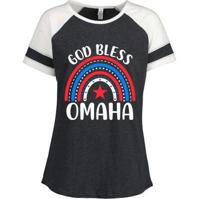 Omaha Nebraska Gift I Love Omaha Nebraska Usa Funny Gift Enza Ladies Jersey Colorblock Tee