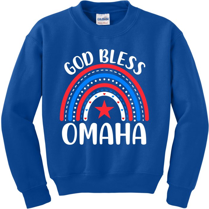 Omaha Nebraska Gift I Love Omaha Nebraska Usa Funny Gift Kids Sweatshirt