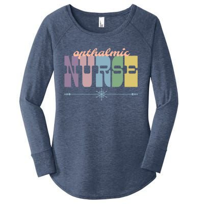 Opthalmic Nurse Gift Nursing Squad Appreciation Eyes Funny Gift Women's Perfect Tri Tunic Long Sleeve Shirt