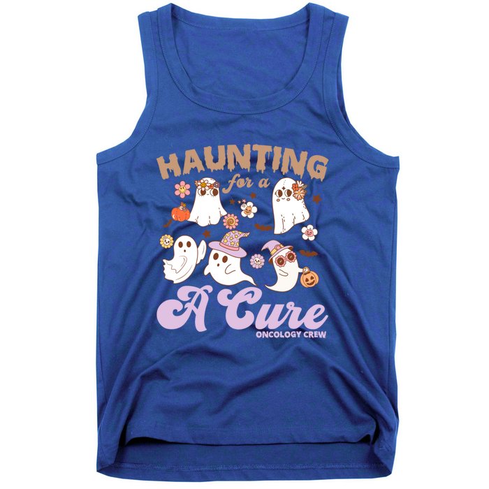 Oncology Nurse Halloween Haunting Cure Oncology Crew Gift Tank Top