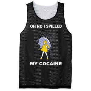 Oh No I Spilled My Cocaine Mesh Reversible Basketball Jersey Tank