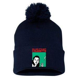 Oh No Its Not Cigarette Pom Pom 12in Knit Beanie