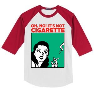 Oh No Its Not Cigarette Kids Colorblock Raglan Jersey