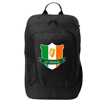 Oshea Name Irish Gift Irish Flag Harp Crest City Backpack
