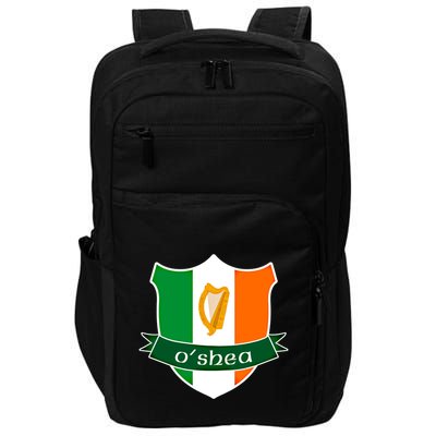 Oshea Name Irish Gift Irish Flag Harp Crest Impact Tech Backpack