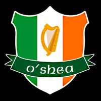 Oshea Name Irish Gift Irish Flag Harp Crest Drawstring Bag