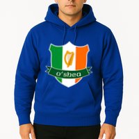 Oshea Name Irish Gift Irish Flag Harp Crest Hoodie