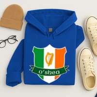 Oshea Name Irish Gift Irish Flag Harp Crest Hoodie