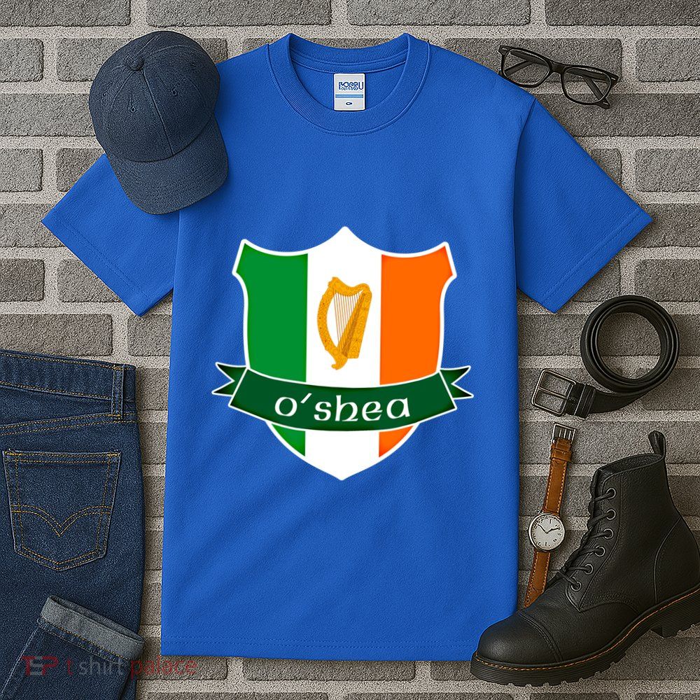 Oshea Name Irish Gift Irish Flag Harp Crest Tall T-Shirt