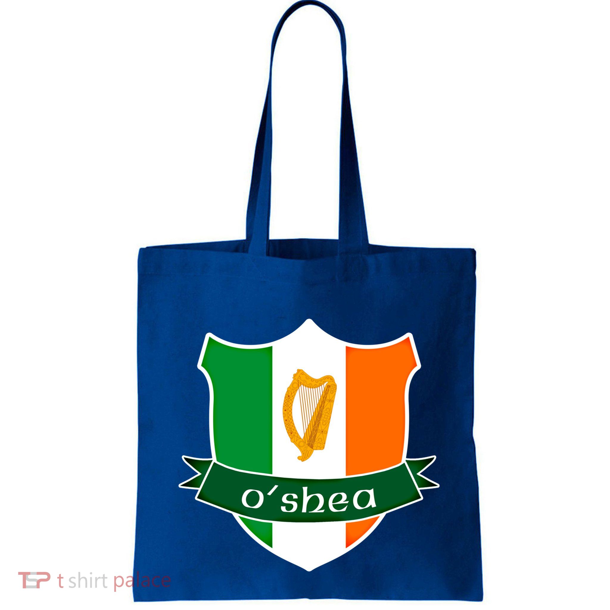 Oshea Name Irish Gift Irish Flag Harp Crest Bag