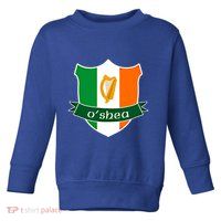 Oshea Name Irish Gift Irish Flag Harp Crest Toddler Sweatshirt
