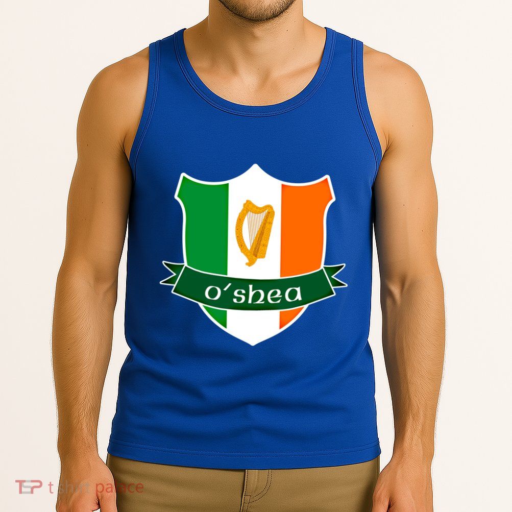 Oshea Name Irish Gift Irish Flag Harp Crest Tank Top
