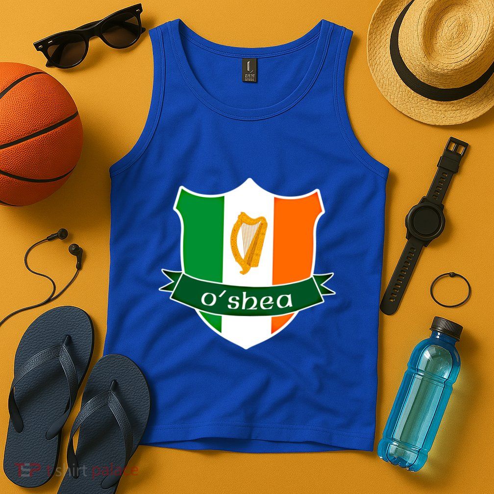 Oshea Name Irish Gift Irish Flag Harp Crest Tank Top