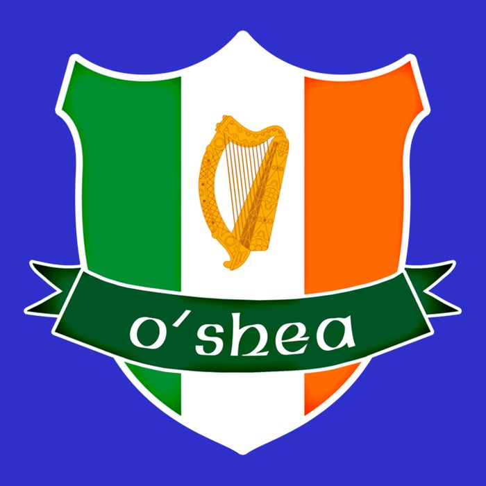 Oshea Name Irish Gift Irish Flag Harp Crest Short Acrylic Beanie