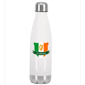 Oshea Name Irish Gift Irish Flag Harp Crest Stainless Steel Insulated Water Bottle