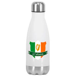 Oshea Name Irish Gift Irish Flag Harp Crest Stainless Steel Insulated Water Bottle