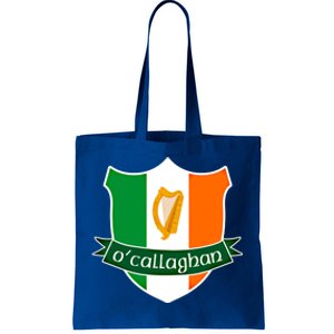 Ocallaghan Name Irish Gift Irish Flag Harp Crest Tote Bag