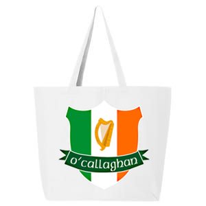 Ocallaghan Name Irish Gift Irish Flag Harp Crest 25L Jumbo Tote