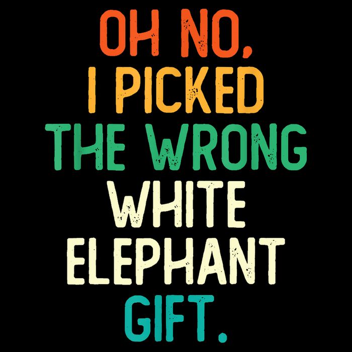 Oh No I Picked The Wrong White Elephant 7-Panel Snapback Hat