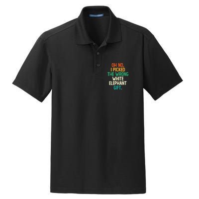 Oh No I Picked The Wrong White Elephant Dry Zone Grid Polo