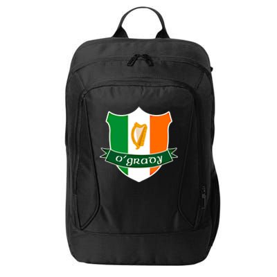 Ogrady Name Irish Funny Gift Irish Flag Harp Crest City Backpack