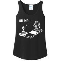 Oh No Knight To Pawn Funny Chess Player Idea Board Game Ladies Essential Tank