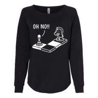 Oh No Knight To Pawn Funny Chess Player Idea Board Game Womens California Wash Sweatshirt