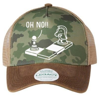 Oh No Knight To Pawn Funny Chess Player Gift Idea Board Game Legacy Tie Dye Trucker Hat