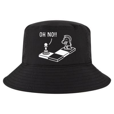 Oh No Knight To Pawn Funny Chess Player Gift Idea Board Game Cool Comfort Performance Bucket Hat