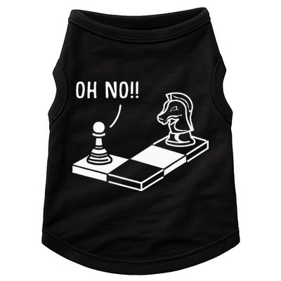 Oh No Knight To Pawn Funny Chess Player Gift Idea Board Game Doggie Tank