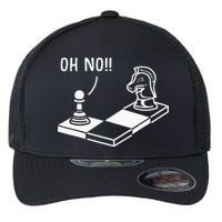 Oh No Knight To Pawn Funny Chess Player Gift Idea Board Game Flexfit Unipanel Trucker Cap