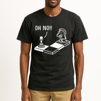 Oh No Knight To Pawn Funny Chess Player Gift Idea Board Game Tall T-Shirt
