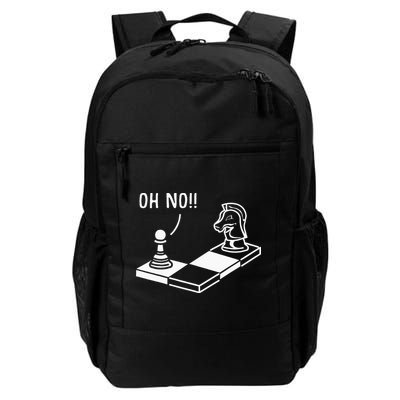 Oh No Knight To Pawn Funny Chess Player Gift Idea Board Game Backpack