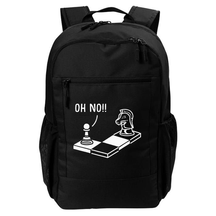 Oh No Knight To Pawn Funny Chess Player Gift Idea Board Game Backpack