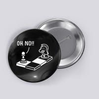Oh No Knight To Pawn Funny Chess Player Gift Idea Board Game Button