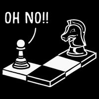 Oh No Knight To Pawn Funny Chess Player Gift Idea Board Game Button