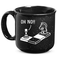 Oh No Knight To Pawn Funny Chess Player Gift Idea Board Game 15oz Campfire Ceramic Mug