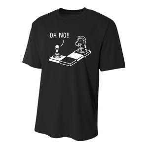 Oh No Knight To Pawn Funny Chess Player Gift Idea Board Game Youth Performance Sprint T-Shirt