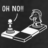 Oh No Knight To Pawn Funny Chess Player Gift Idea Board Game 25L Jumbo Tote