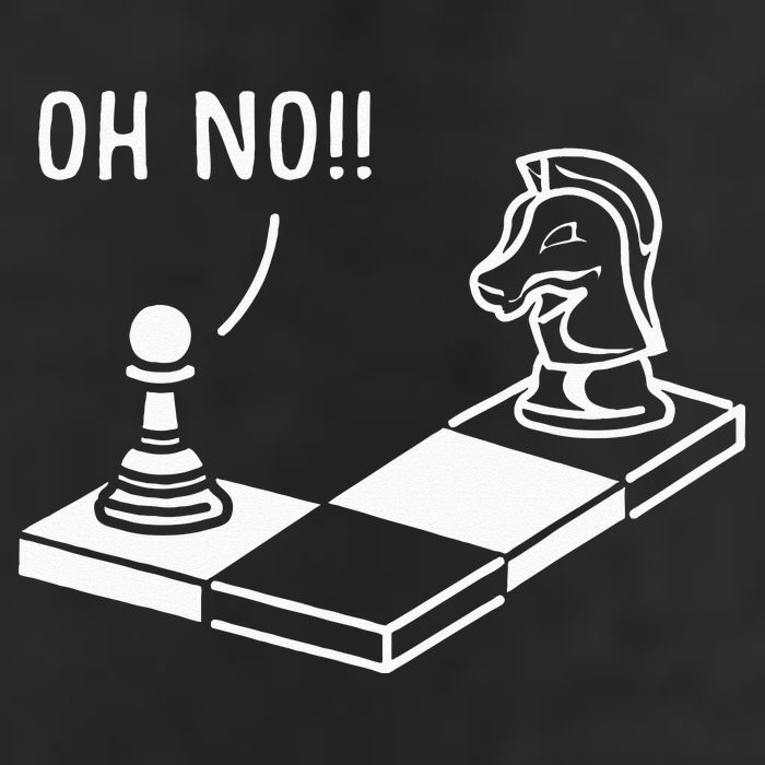 Oh No Knight To Pawn Funny Chess Player Gift Idea Board Game 25L Jumbo Tote