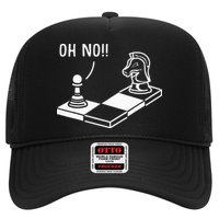 Oh No Knight To Pawn Funny Chess Player Gift Idea Board Game Hat