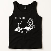 Oh No Knight To Pawn Funny Chess Player Gift Idea Board Game Tank Top