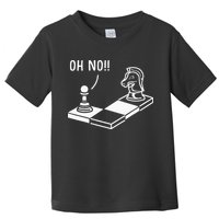 Oh No Knight To Pawn Funny Chess Player Gift Idea Board Game Toddler T-Shirt